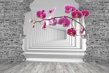 Сиреневые фотообои Divino Decor Фотопанно 4-х полосные P-026